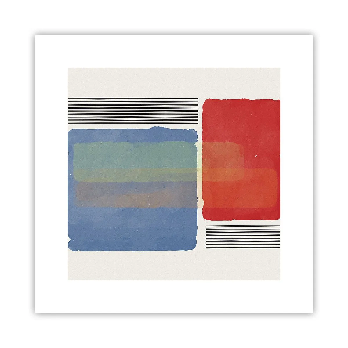 Affiche - Poster - Esprit et lettre de la géométrie - 30x30 cm