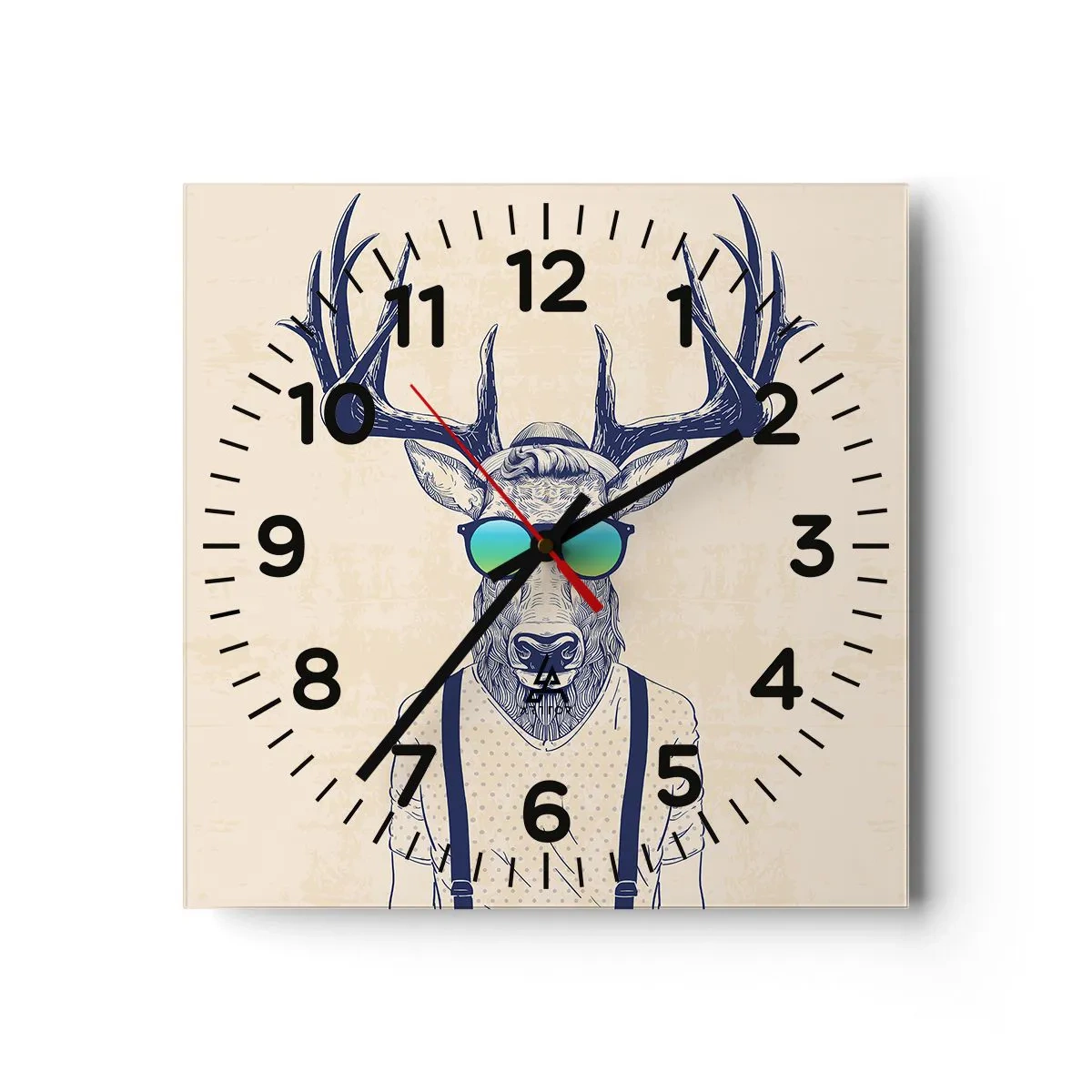 Horloge murale - Pendule murale - A qui vous attendiez-vous ? - 40x40 cm