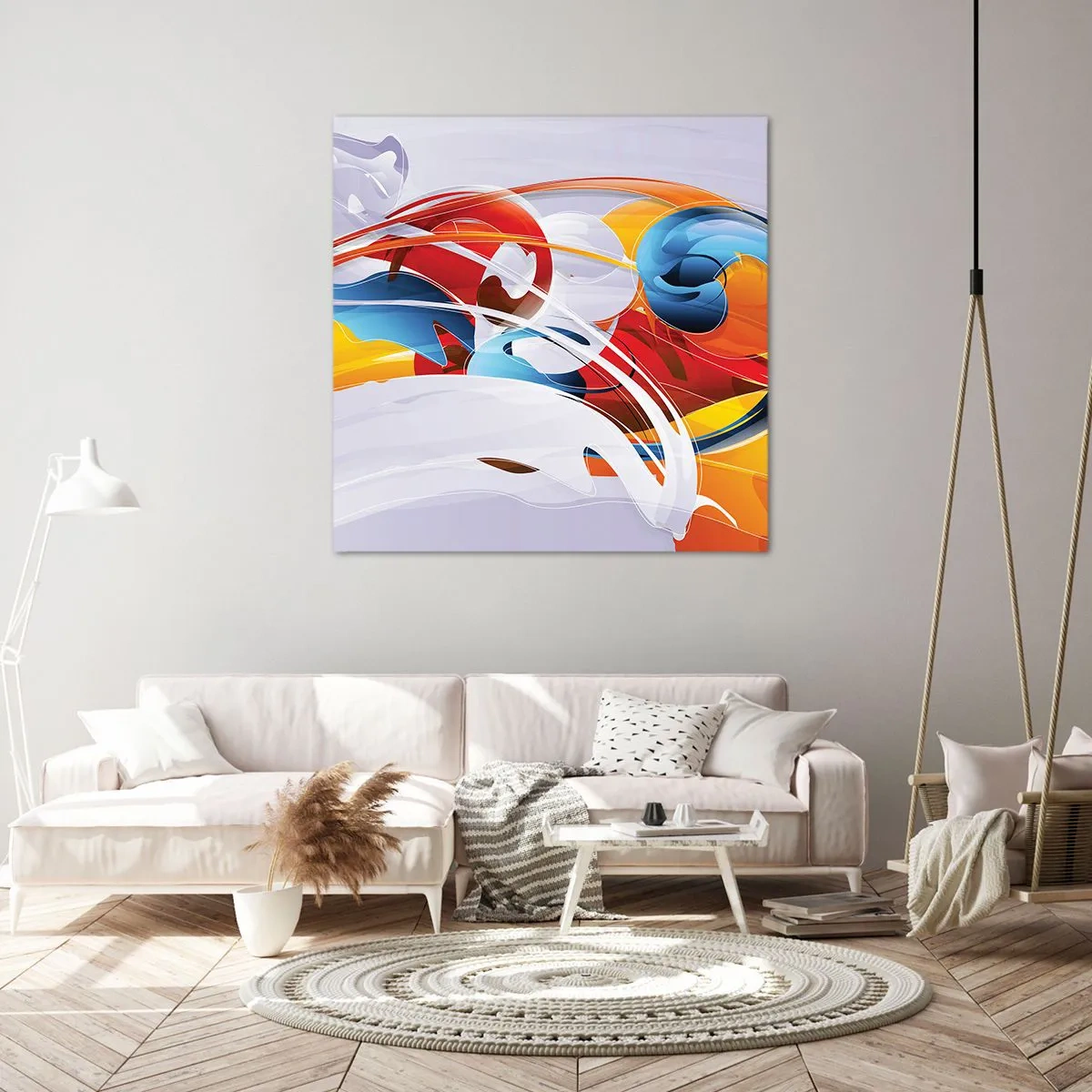 Impression sur toile - Image sur toile - La danse des éléments - 30x30 cm