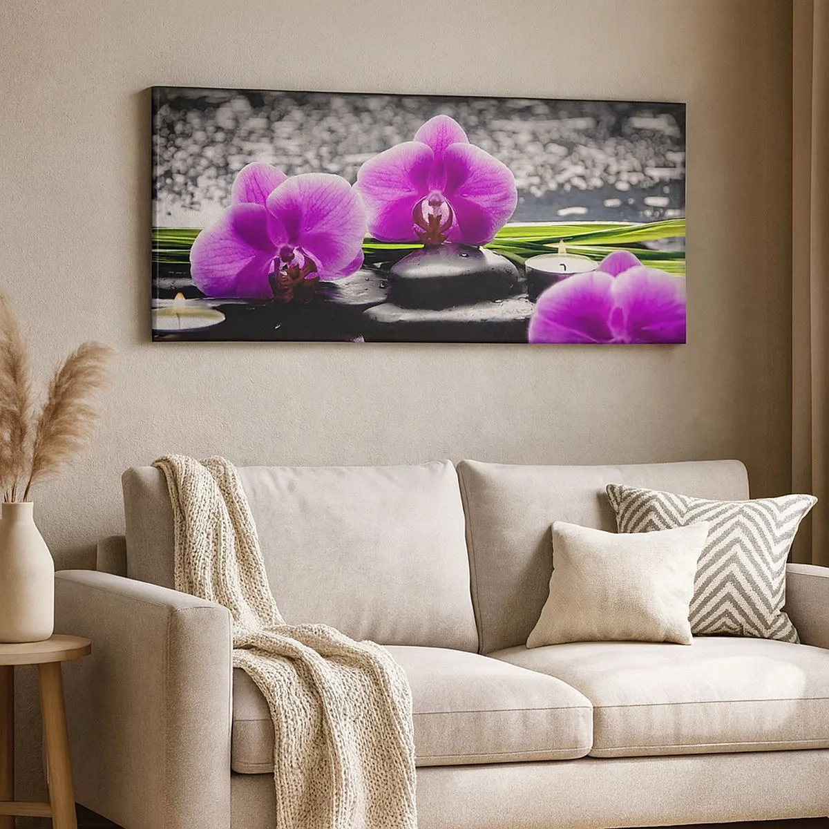 Impression sur toile - Image sur toile - Se noyer dans la paix et la tranquillité - 100x40 cm