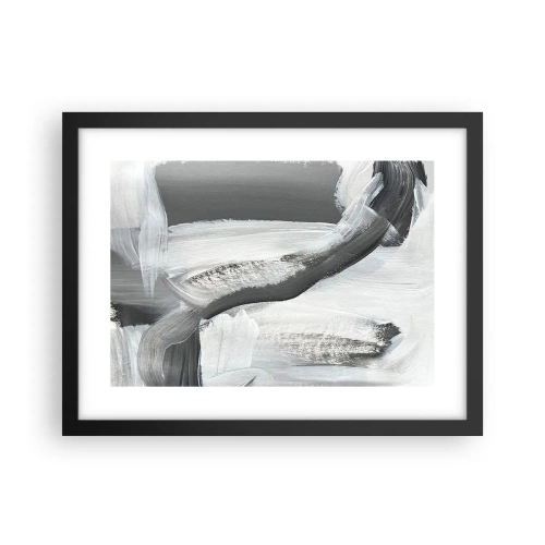 Affiche dans un cadre noir - Poster - Un geste décisif - 40x30 cm