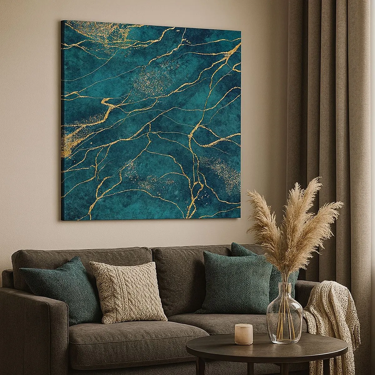 Impression sur toile - Image sur toile - Mine d'or - 30x30 cm