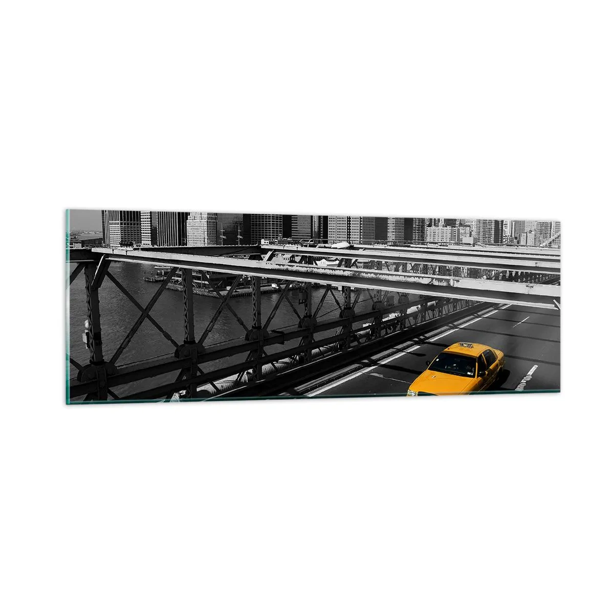 Impression sur verre - Image sur verre - Couleur de la grande ville - 90x30 cm