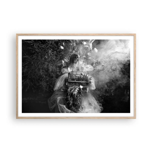 Affiche dans un chêne clair - Poster - Tout simplement Mère Nature - 100x70 cm