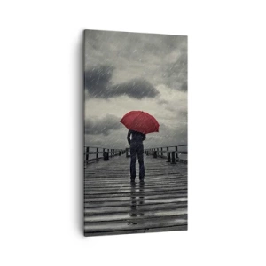 Impression sur toile - Image sur toile - Peu importe qu'il pleuve - 45x80 cm