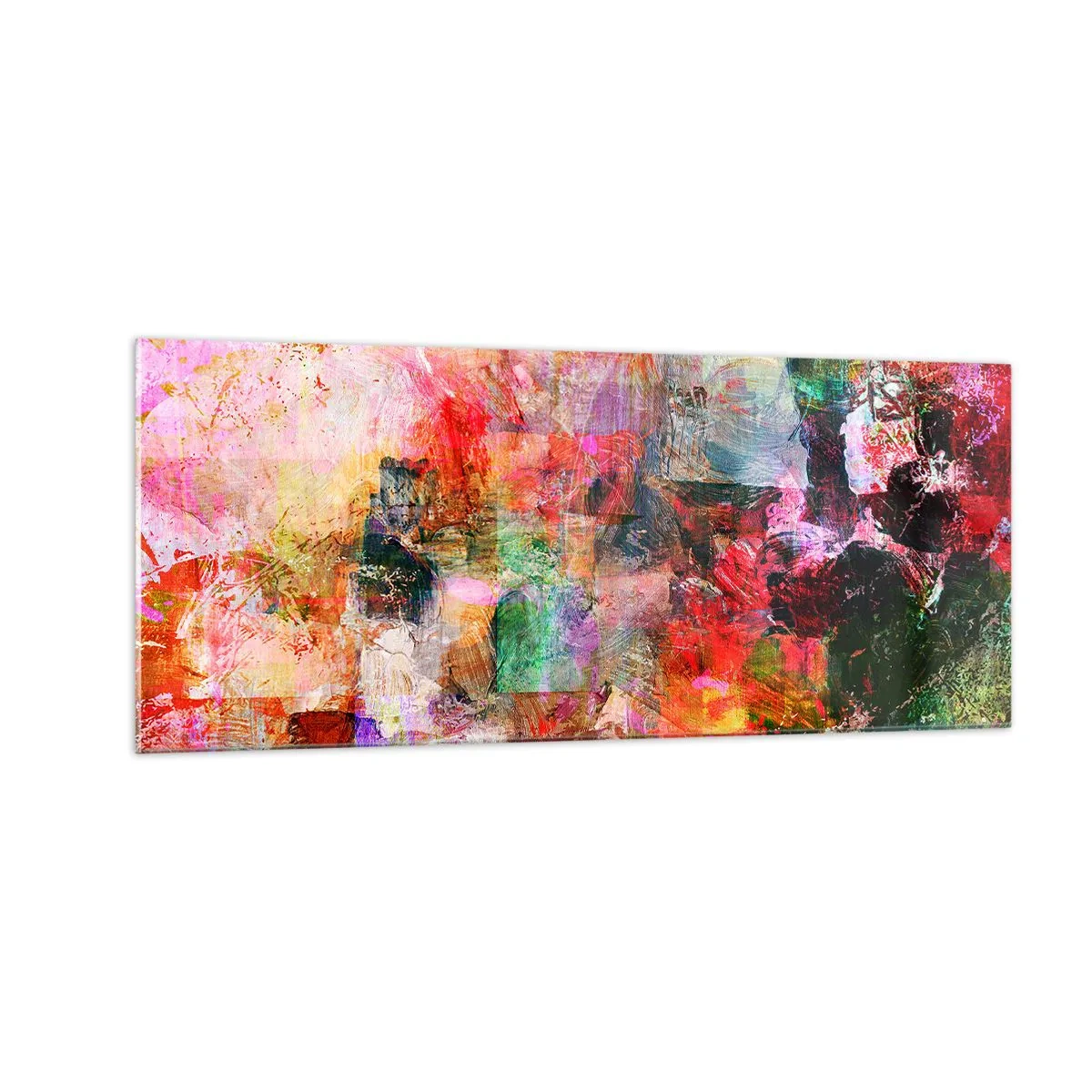 Impression sur verre - Image sur verre - Un voyage à travers les roses - 100x40 cm