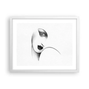 Affiche dans un cadre blanc - Poster - Dans le style de Lempicka - 50x40 cm
