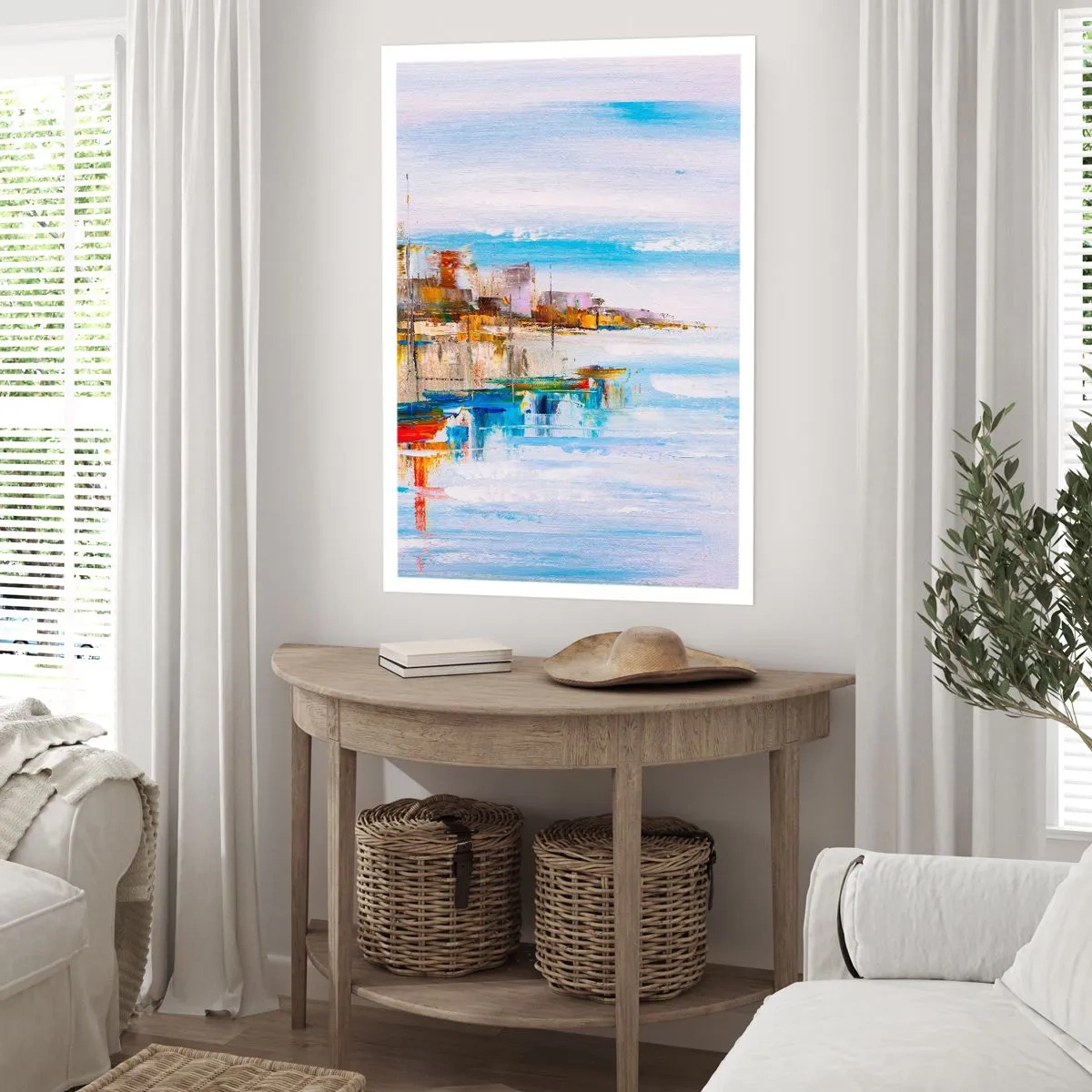 Affiche - Poster - Un havre urbain multicolore - 70x100 cm