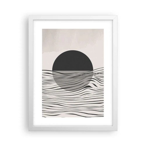 Affiche dans un cadre blanc - Poster - Demi composition - 30x40 cm