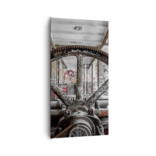 Impression sur toile - Image sur toile - Vie secrète d'une usine - 65x120 cm