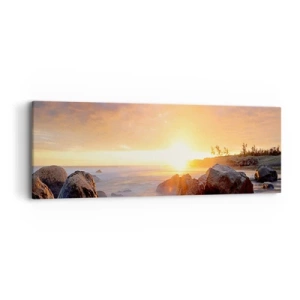 Impression sur toile - Image sur toile - Brise lumineuse du soir - 90x30 cm