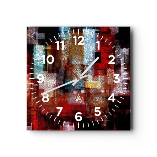 Horloge murale - Pendule murale - Mélange de confusions - 30x30 cm