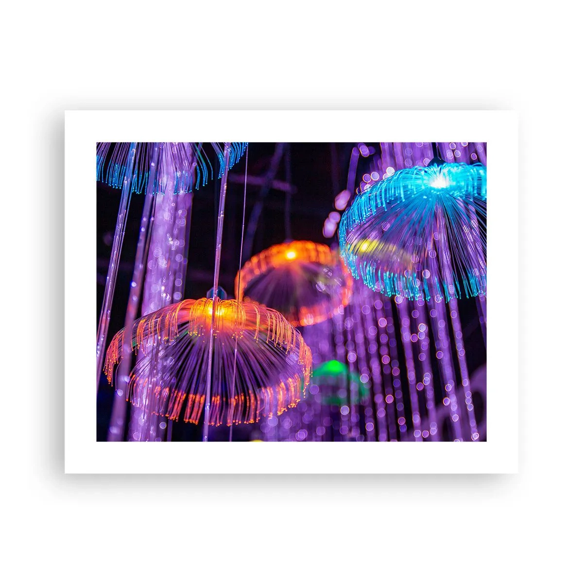 Affiche - Poster - Fontaine lumineuse - 50x40 cm