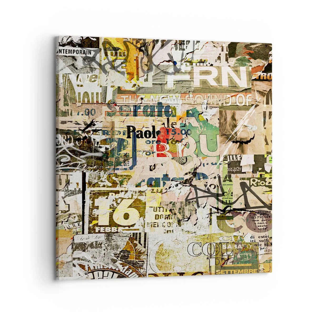 Impression sur toile - Image sur toile - Oh, il se passe quelque chose... - 50x50 cm