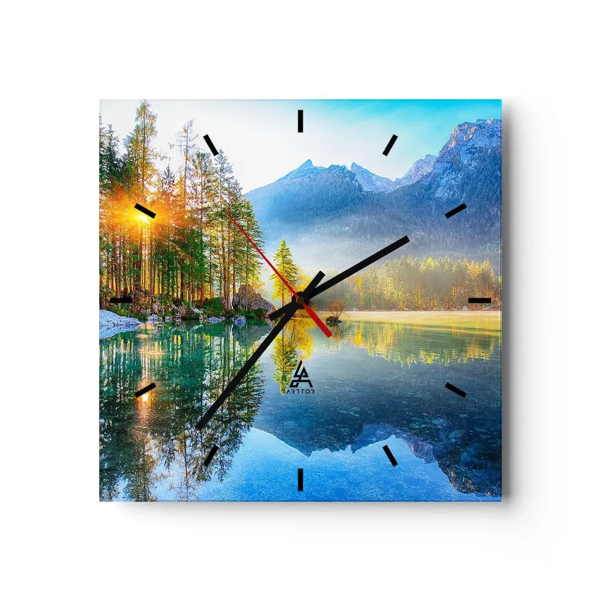 Horloge murale - Pendule murale - Majesté et douceur - 40x40 cm