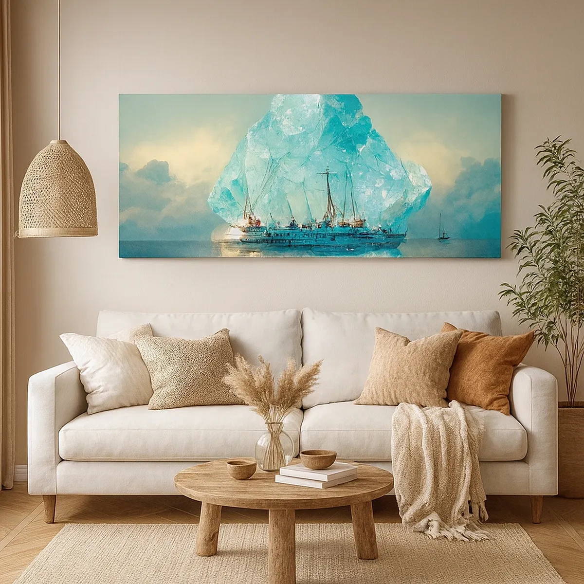 Impression sur toile - Image sur toile - Diamant arctique - 30x30 cm