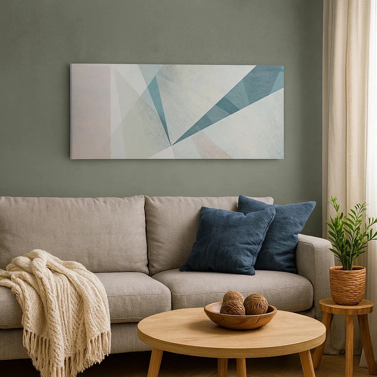 Impression sur toile - Image sur toile - Calme bien que dynamique - 30x30 cm