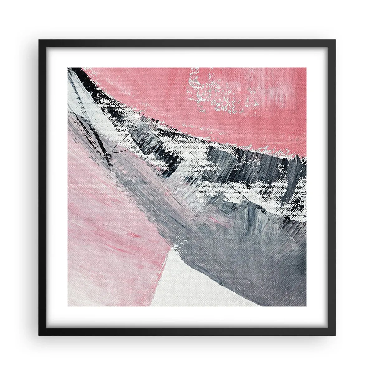 Affiche dans un cadre noir - Poster - Composition assortie - 50x50 cm