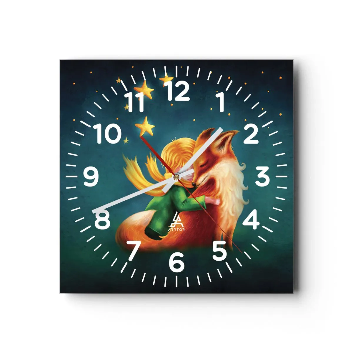 Horloge murale - Pendule murale - Petit Prince - 40x40 cm