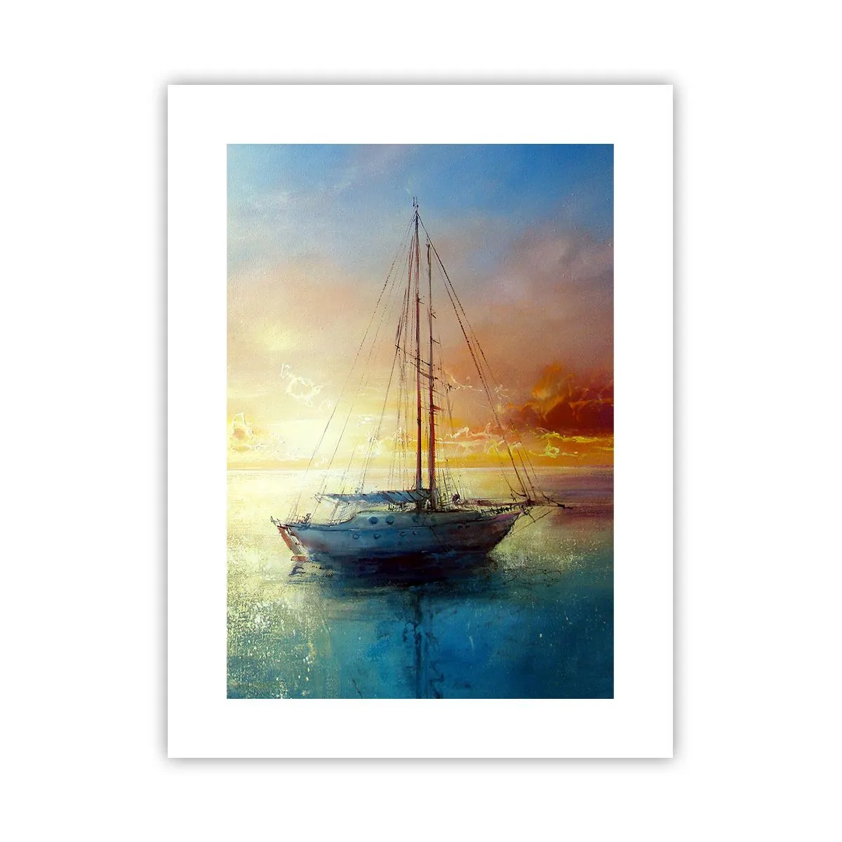 Affiche - Poster - Dans une baie dorée - 30x40 cm
