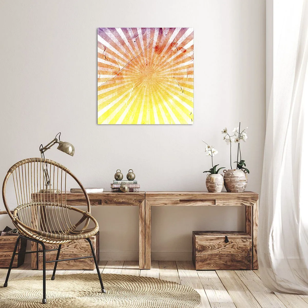 Impression sur toile - Image sur toile - Levant et couchant - 40x40 cm