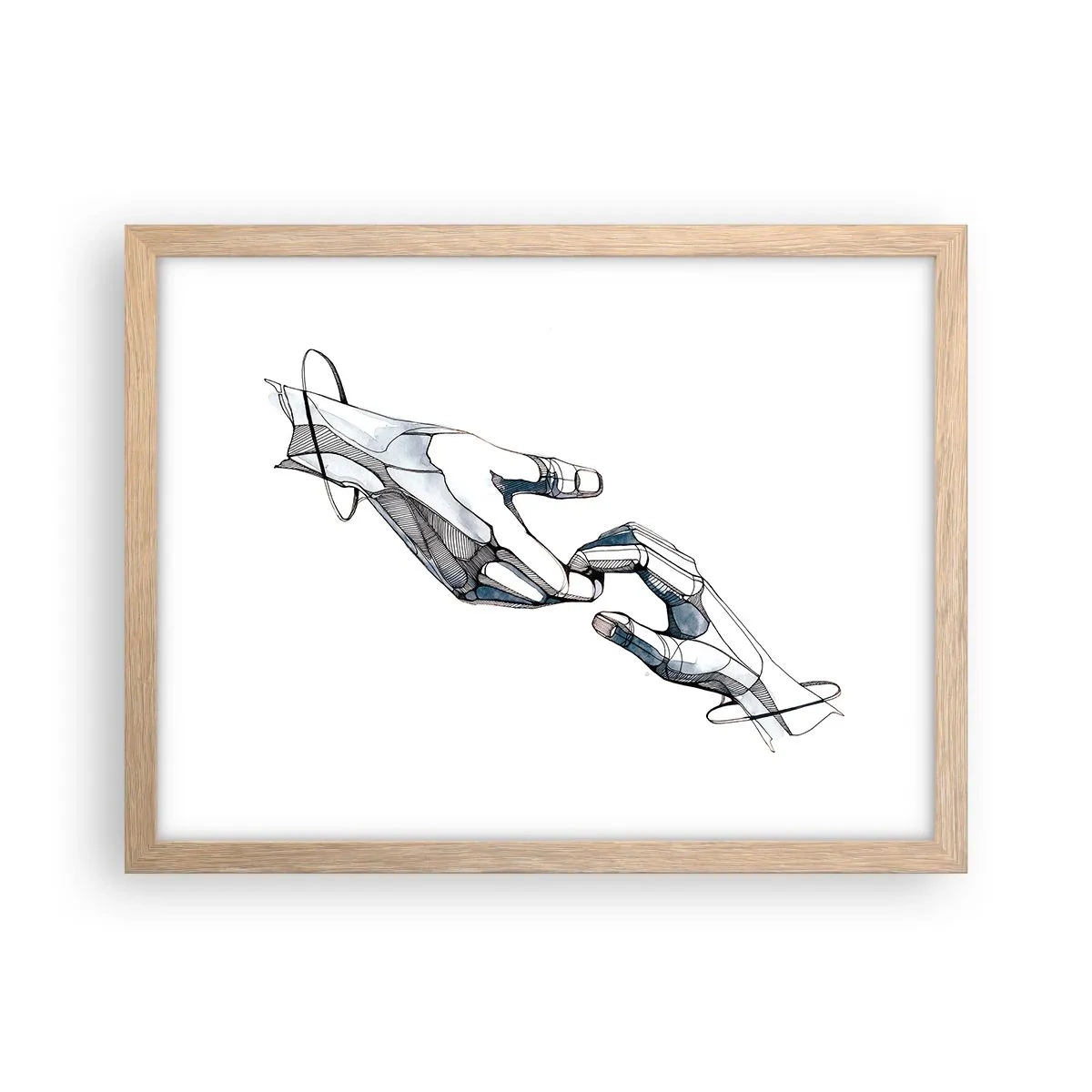 Affiche dans un chêne clair - Poster - Un bon geste - 40x30 cm