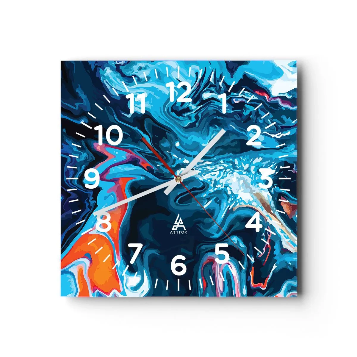 Horloge murale - Pendule murale - Voyage au centre du ciel - 40x40 cm