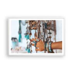 Affiche dans un cadre blanc - Poster - Trésor local - 91x61 cm