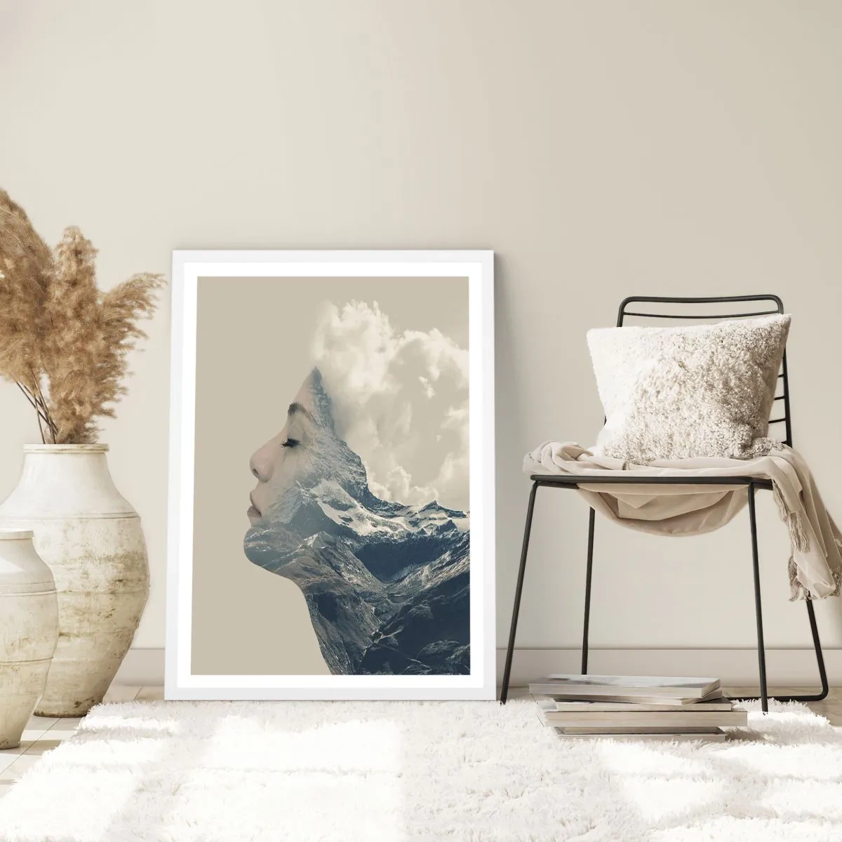 Affiche dans un cadre blanc - Poster - La beauté des éléments - 70x100 cm