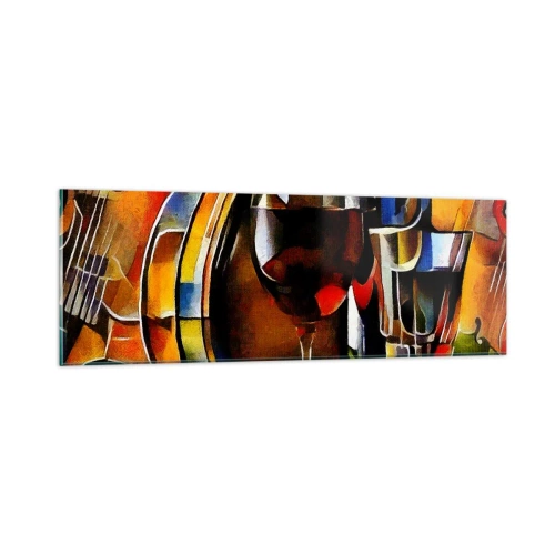 Impression sur verre - Image sur verre - Et le monde prend des couleurs - 90x30 cm