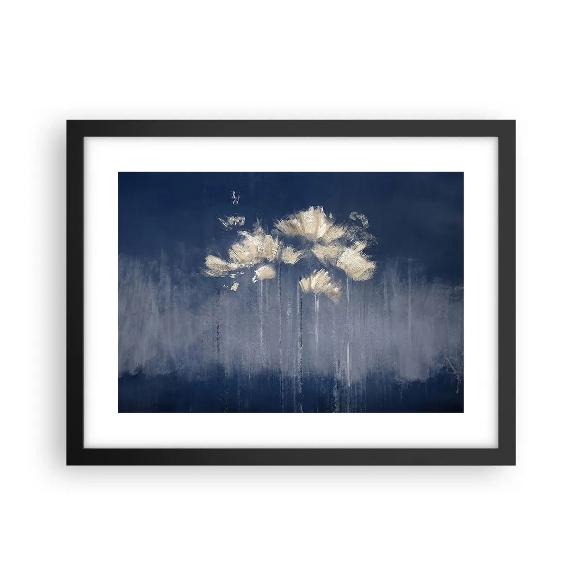Affiche dans un cadre noir - Poster - Comme des pétales au vent - 40x30 cm