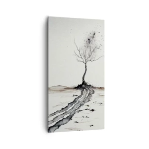 Impression sur toile - Image sur toile - Mélancolie hivernale - 55x100 cm