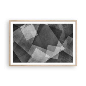 Affiche dans un chêne clair - Poster - Le symbole éternel de durabilité et d'ordre - 91x61 cm