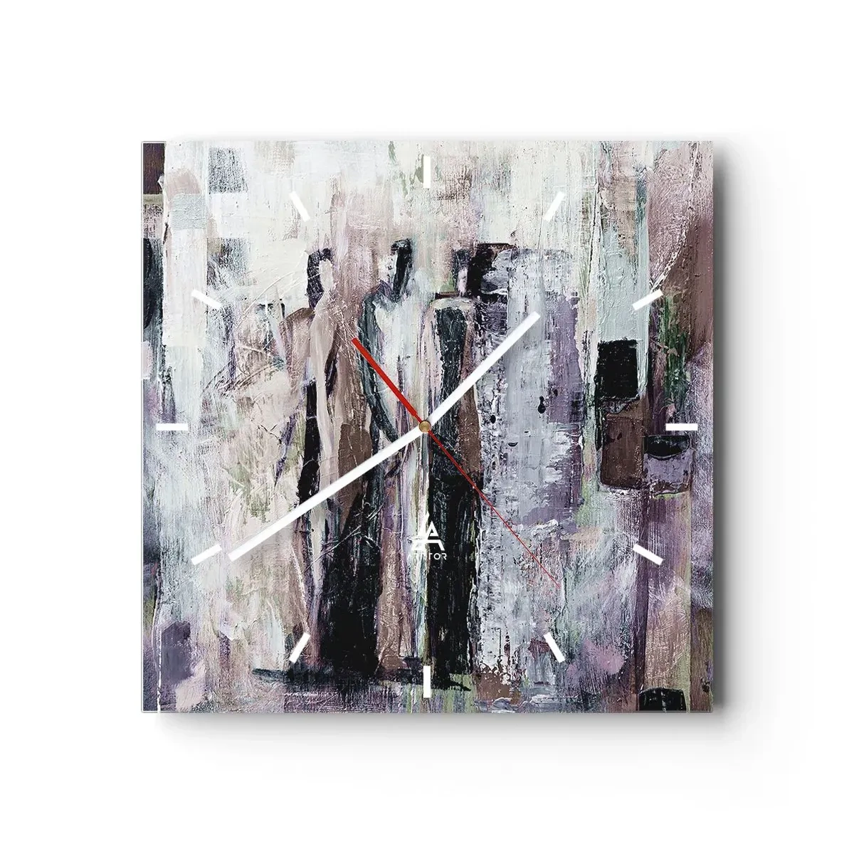 Horloge murale - Pendule murale - Les trois mystérieux - 40x40 cm