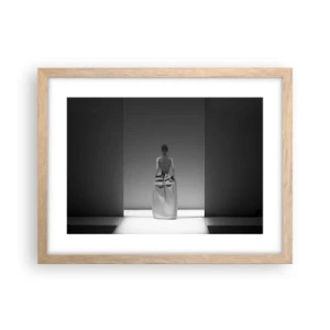 Affiche dans un chêne clair - Poster - Simplicité raffinée - 40x30 cm