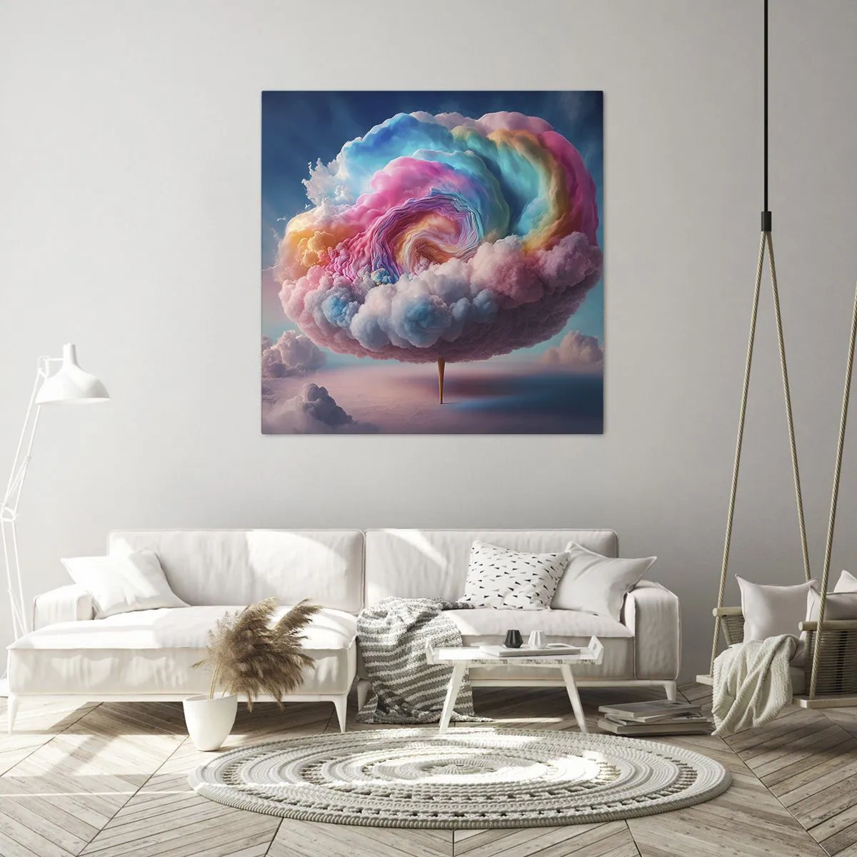 Impression sur toile - Image sur toile - Le rêve d'un parc d'attractions - 30x30 cm