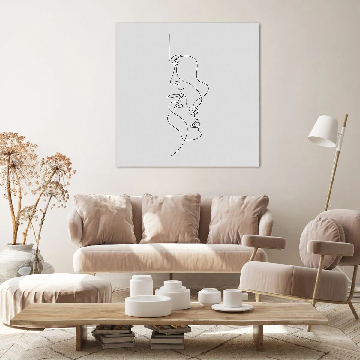 Impression sur toile - Image sur toile - Chaleur de désir renaissant - 40x40 cm