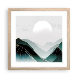 Affiche dans un chêne clair - Poster - En pleine majesté - 40x40 cm