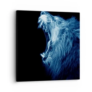 Impression sur toile - Image sur toile - La colère ardente du roi - 30x30 cm