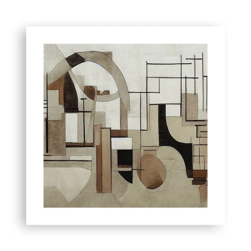 Affiche - Poster - Paysage urbain 2.0 - 40x40 cm