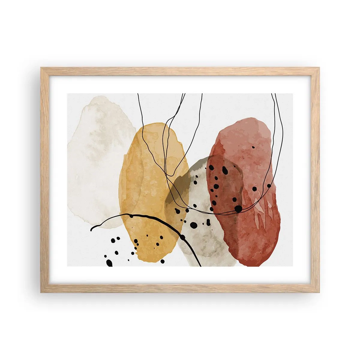 Affiche dans un chêne clair - Poster - Léger et transparent comme l'air - 50x40 cm