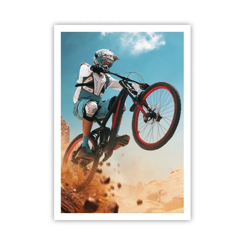 Affiche - Poster - Démon de la folie du vélo - 70x100 cm