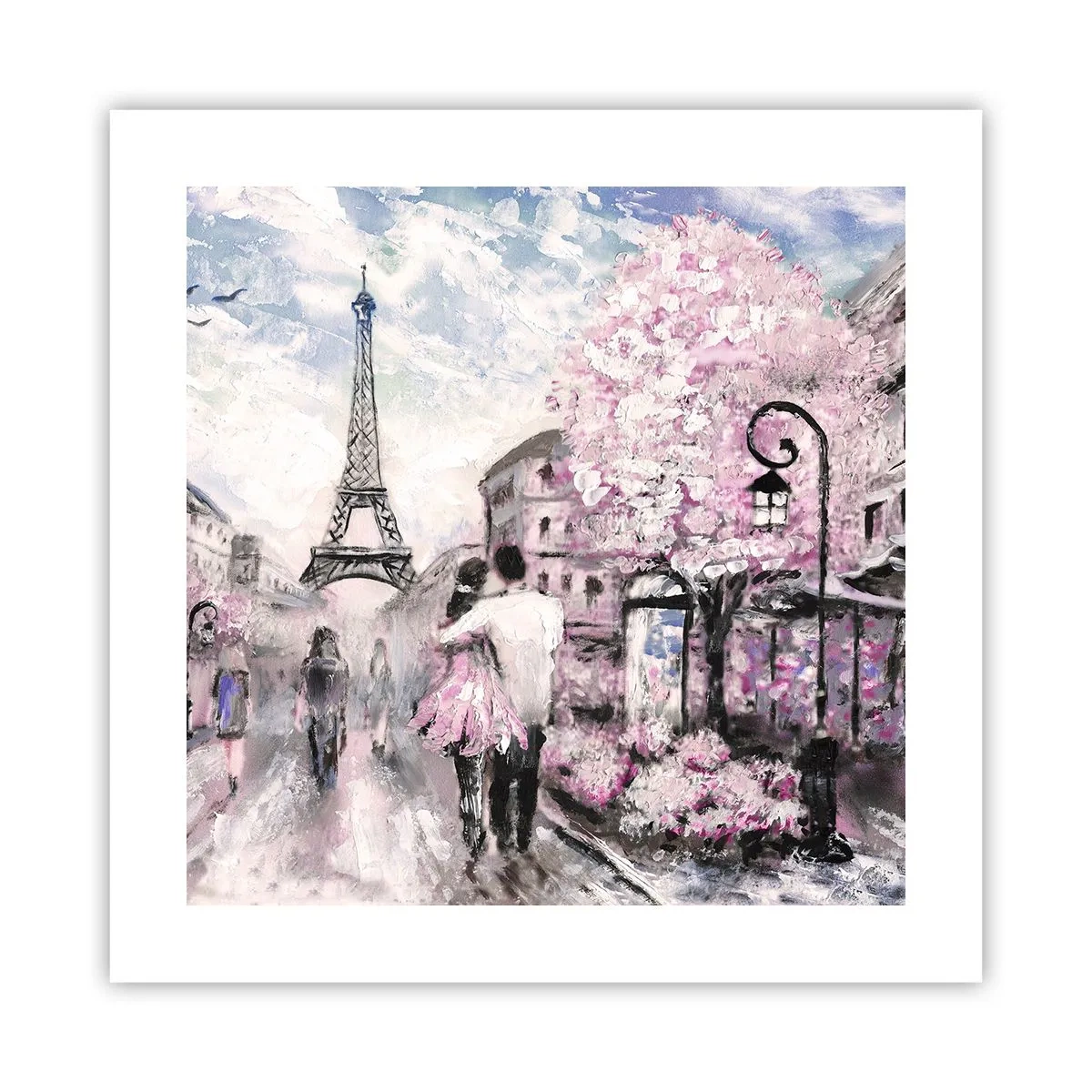 Affiche - Poster - Comment tomber amoureu, il faut juste... - 40x40 cm