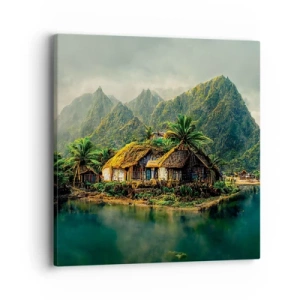 Impression sur toile - Image sur toile - Paradis tropical - 40x40 cm