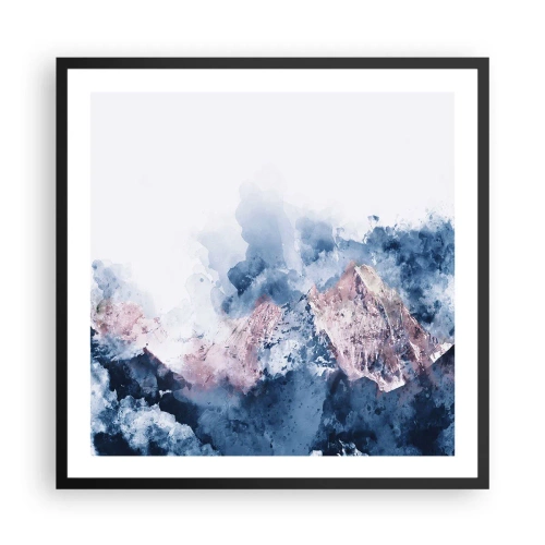 Affiche dans un cadre noir - Poster - Ce sont des sommets ! - 60x60 cm