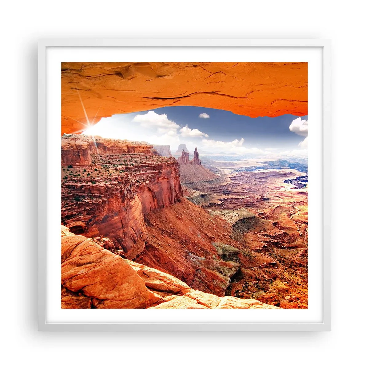 Affiche dans un cadre blanc - Poster - Sculpté par la nature elle-même - 60x60 cm