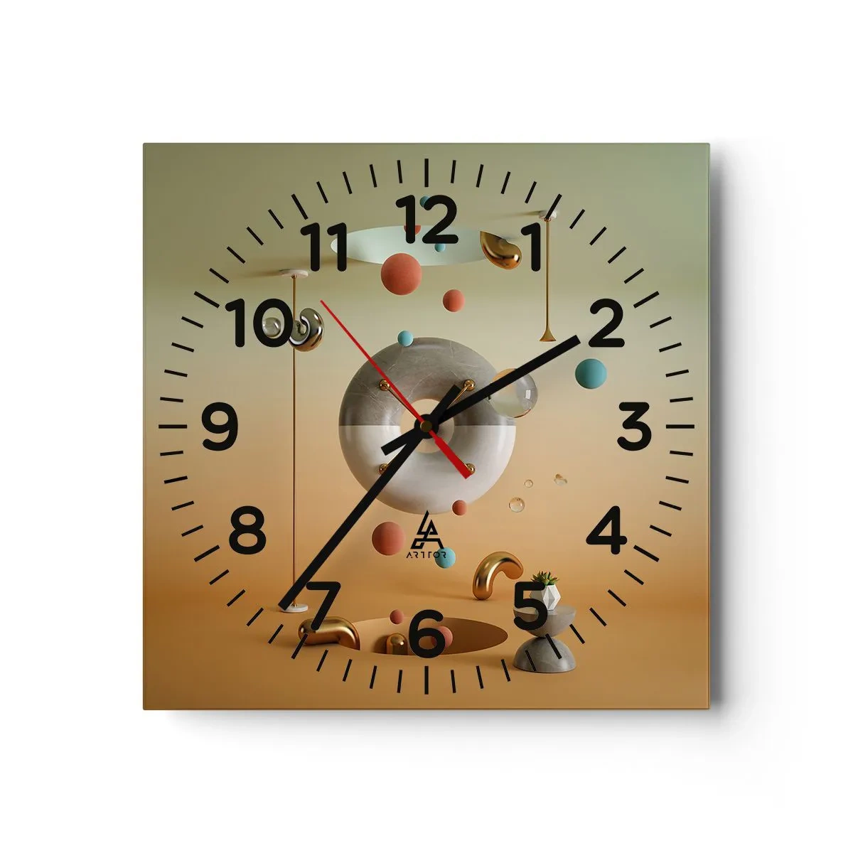 Horloge murale - Pendule murale - Tout peut arriver - 30x30 cm