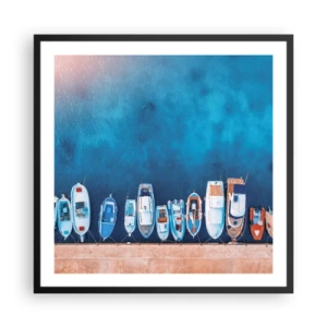 Affiche dans un cadre noir - Poster - En une seule fois - 60x60 cm