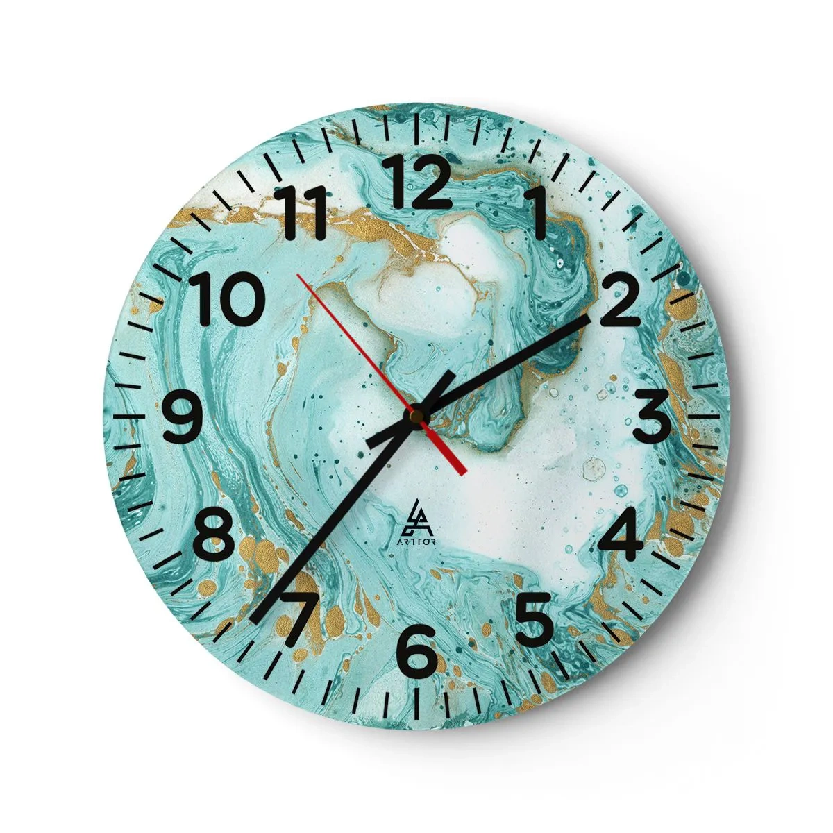 Horloge murale - Pendule murale - Sous la grande vague de l'ère Edo - 40x40 cm