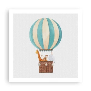 Affiche - Poster - Voyage fantastique - 60x60 cm